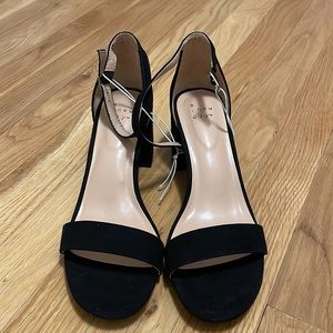 Black block heel sandal